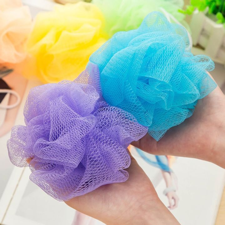Sponge%20Flower%20Bath%20Ball%20Body%20Cleaning%20Shower%20Brush%20Nylon%20Scrubber%20Mesh%20Color%20Randomly%20-%20Image%202