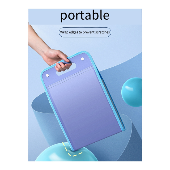 4Pcs%20A4%20File%20Folders,%20Vertical%20A4%20File%20Organizer%20with%20Handle%20with%20Portable%2013%20Pockets%20for%20Student,%20Business%20Durable%20Easy%20to%20Use%20Blue+Pink+Green+White%20-%20Image%204
