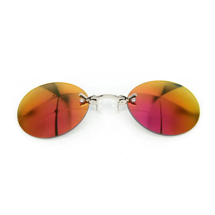Clip%20On%20Nose%20Glasses%20Round%20Rimless%20Matrix%20Morpheus%20Sunglasses%20Mini%20Frameless%20Vintage%20Men%20Eyeglasses%20UV400%20-%20Image%204