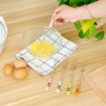 Small Fashionable Kitchen Accessories Baking Tools Cartoon Ceramic Handle Stirring Whisk Egg Mixer Blender Egg Beater. 