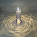 LED Electronic Flameless Candles Light Wedding Birthday Dinner Party Rose Flower Crystal Table Desk Lamp Home Decor Night Light.
