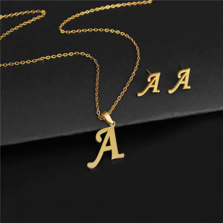 New%20Simple%20Gold%20Color%20A-Z%2026%20Letters%20Initial%20Pendant%20Necklace%20Set%20for%20Women%20Couple%20Stainless%20Steel%20Alphabet%20Name%20Chain%20Choker%20-%20Image%203