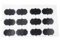 Fancy Supper Shapes Label Chalkboard Sticker for Organizing Labeling and WeddingsSet of 12.