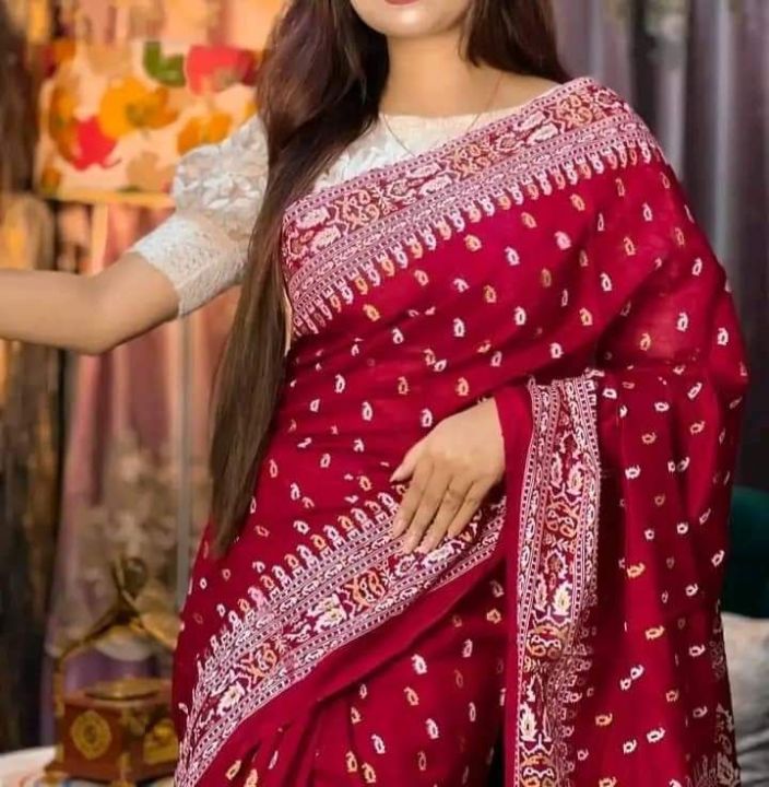 New Amazing Standatd half-silk saree New Collection