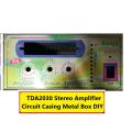 3CH FAT Style TDA2030A TDA2030 Amplifier Box 3 Channel Power Amplifiers For 3 Volume Base Tone MP3 MP5 Circuit Audio Circuit Casing Metal Box DIY Case. 