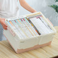 Book Storage Box Household Plastic Storage Box Clothes Finishing Foldable Bookcase Children's Toys Storage Box. 