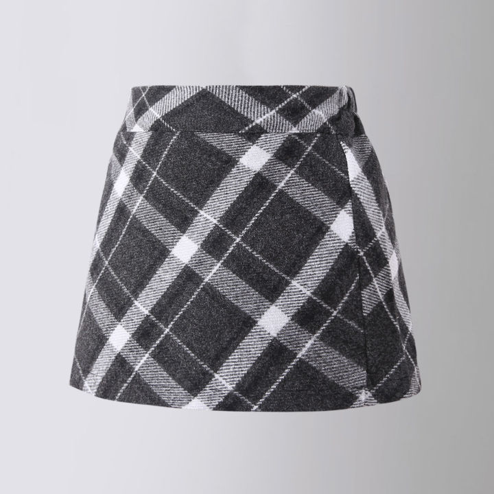 2023%20Girls'%20Autumn%20and%20Winter%20Red%20Tweed%20Plaid%20Hip%20Skirt%20Korean%20Children's%20Foreign%20Skirt%20Girl%20High%20Waisted%20Short%20Skirt%20-%20Image%206