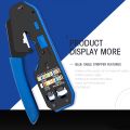 Rj45 Tool Network Crimper Cable Stripping Plier Stripper for Rj45 Cat6 Cat5E Cat5 Rj11 Rj12 Connector. 