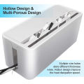 ABS Cable Organizer Cord Box, Route Cables, Under Desk Power Strip. 