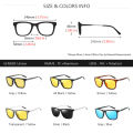 AOWEAR HD Night Vision Glasses Men Aluminium Yellow Lens Sunglasses Men Polarized Night Safe Driving Goggles Oculos Gafas De Sol.