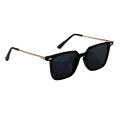 Black And Golden Steel Sunglasses. 