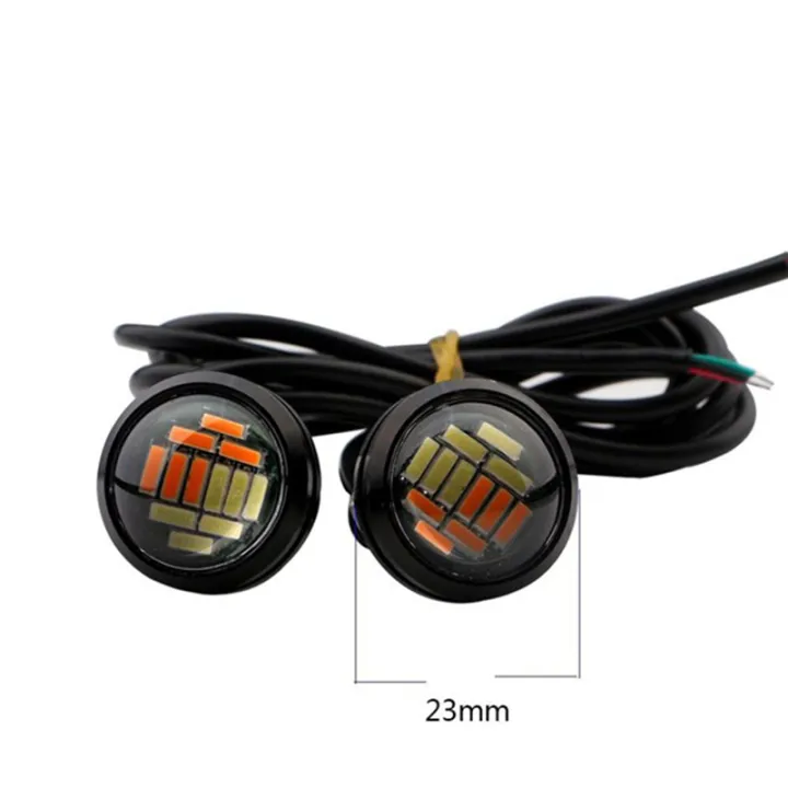 NCANRUI%2010%20Pcs%2012V%2023Mm%20Dual%20Color%20Switchback%204014%20Smd%2012%20Led%20Drl%20Eagle%20Eye%20Daytime%20Light%20Car%20Motor%20Turn%20Lights%20-%20Image%202