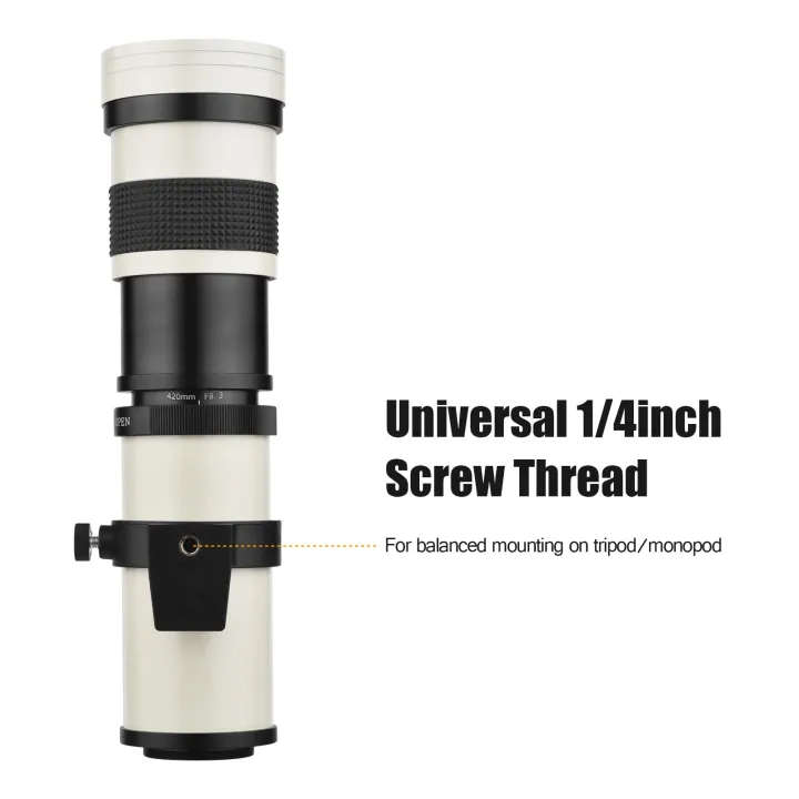 Andoer%20Camera%20Lens%20for%20Canon%20Nikon%20Sony%20Fujifilm%20Olympus%20MF%20Super%20Telephoto%20Zoom%20Lens%20F/8.3-16%20420-800mm%20T%20Mount%201/4%20Thread%20-%20Image%202