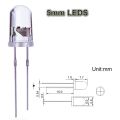 5mm 2pin RGB Multi Color Changing Flashing LED- 10pcs. 