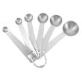 Measuring Spoons, Stainless Steel Measuring Spoons Cups Set, Small Tablespoon with Metric and US Measurements, Set of 6 for Gift Measuring Dry and Liquid Ingredients.