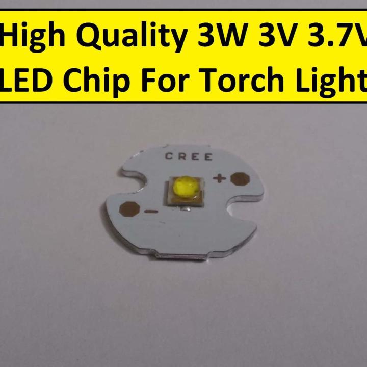 CREE-16mm Torch Light LED WHITE Color 3Watt LED Chip 3V 3.7V 3W With Metal Plate Heatsink Heat Sink Aluminum Base 16mm PCB DIY For Torch LED Light Bulbs