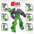 【selevn roind】Transformation 6 in 1 Model Defensor Devastator Toys Action Figure Robot Plastic Toys BEST Gift For Education Children.