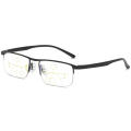 +1.5 To +4.0 Diopters Progressive Reading Glasses High-Quality Half Frame Adjustable Multifocal Glasses Blue Light.