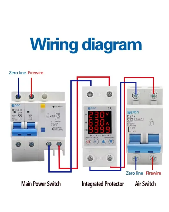 63A%20230V%203IN1%20Display%20Din%20Rail%20Adjustable%20Over%20Under%20Voltage%20Surge%20Protector%20Relay%20Over%20Current%20Protect%20Kwh%20Power%20watt%20Meter%20-%20Image%203