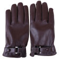 【Limited edition】 Winter Leather Gloves Full Finger Motorcycle Driving Warm Screen Huiye. 