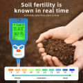 6in1 LCD Digital Moisture Meter Soil Moisture Sensor PH /Temperature /Sunlight /Fertility Testers Garden Planting Soil Detector. 