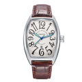 Cross border Kingston Brand Watch Wholesale Belt Fashion Casual Men's Watch Night Glow Barrel Quartz Watch Men's Watch.