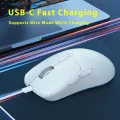 PHYLINA S450 Wireless Gaming Mouse 56g Lightweight 2.4G USB-C Wired PAW3395 Rechargeable 6 Programmable Buttons for SCGO/LOL/CF. 