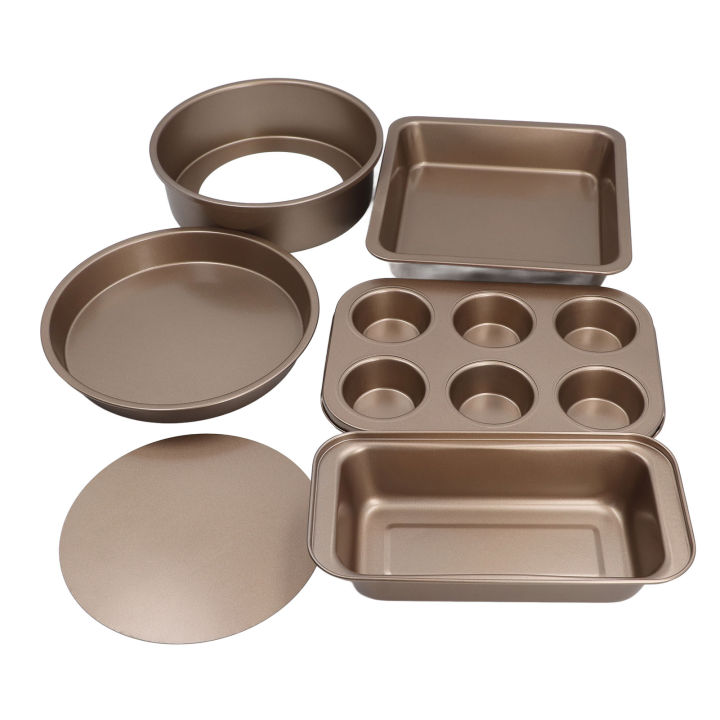 6x%20Baking%20Mold%20Set%20Loose%20Bottom%20Anti%20Stick%20Carbon%20Steel%20Cake%20Pizza%20Bread%20Pan%20HG%20-%20Image%207