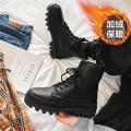Men's Shoes Autumn and Winter2022New High-Top Dr. Martens Boots Men's Thick Cotton Shoes Black Working Wear Leather Boots Men. 
