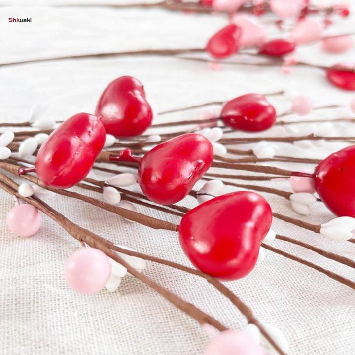 6Pcs%20Valentines%20Artificial%20Decor%20Floral%20Picks%2016.5inch%20Long%20for%20Home%20Office%20-%20Image%208