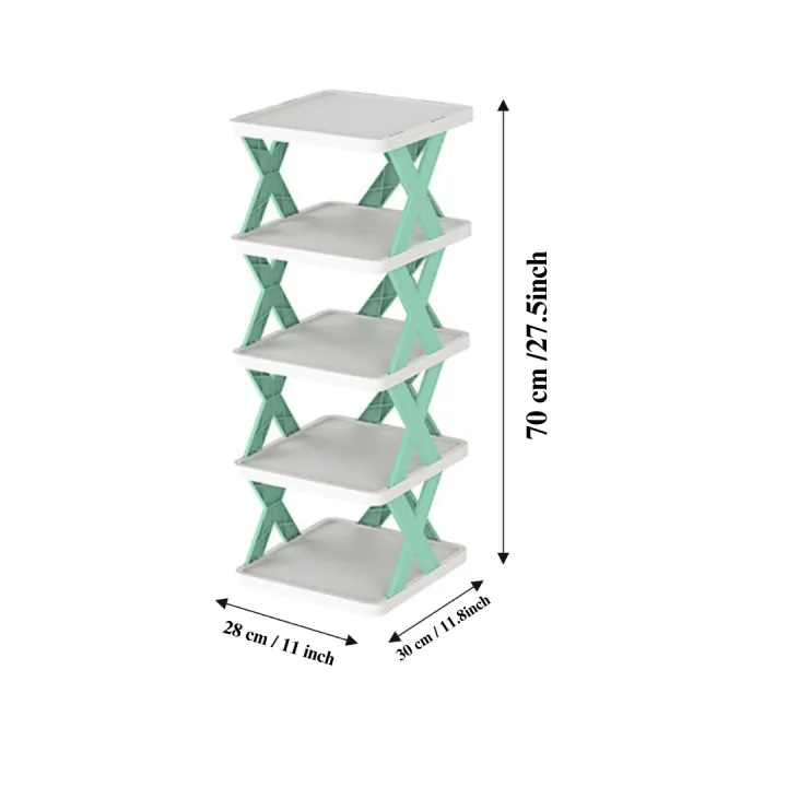 Creative%205-layer%20Shoe%20Rack%20Storage%20Organizer%20Simple%20Plastic%20Household%20Multi-function%20Space-saving%20Folding%20Shoe%20Stacker%20Shelf%20Large%20Size%20(30x28x17.5cm)cm%20-%20Image%203