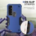 Compatible With AT&T Radiant Max 5G 6.8"/Cricket Dream 5G/Cricket Innovate 5G/AT&T Fusion 5G Case, With (2Pcs) Tempered Glass Screen Protector, Dual Layer Hybrid Shockproof Impact Phone Case. 