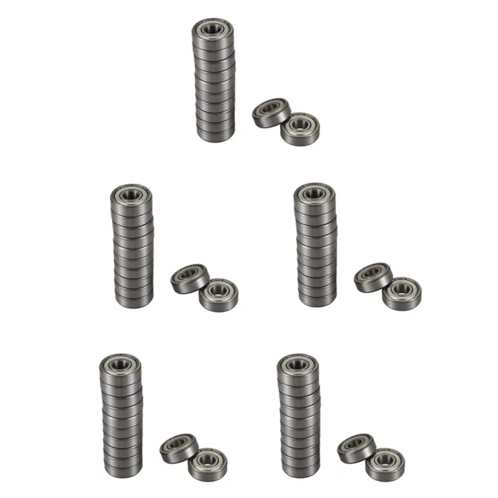 60 Pcs 608Z 22mm x 8mm x 7mm Single Row Deep Groove Ball Bearing