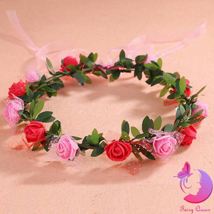 Artificial Flower crown for girls and womens - Women Watch - Watch For Women - Ladies Watch - Watch For Women