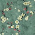 10M Vintage Floral Green Peel And Stick Retro European Style Self-adhesive Waterproof Wallpapers Living Room Bedroom Renovation.