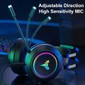 Cosbary Gaming Headset 7.1 Surround Sound with USB Plug Game Headphones with Microphone for Computer PC Laptop Gamer PS4 PS5. 