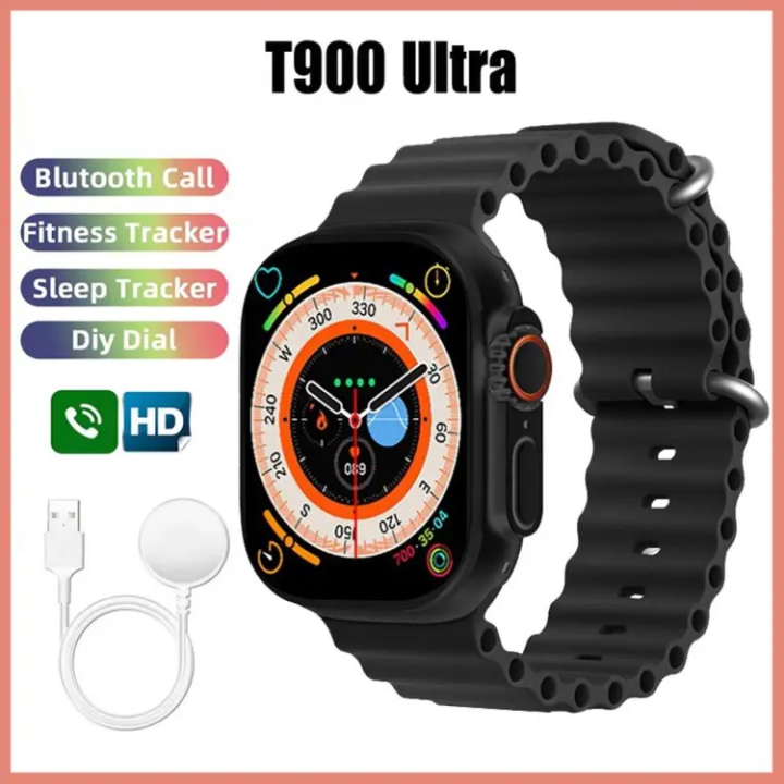 T900 Pro Ultra Smart Watch Series 8 Bluetooth Calls Wireless Charger Men Women Sport Fitness T900 Smartwatch
