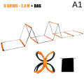 Dual-Purpose Soccer Training Jump Ladder Multifunctional Agility Ladder Speed Training Coordination Footwork Football Equipment Eatop. 