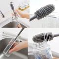 Long Handle Silicone Bottle Cleaner Brush for Washing Water Bottle, Solution Bottle, Mug. Cleaning Brush. 