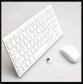 KM901 Keyboard Mouse Combo 2.4G Wireless 78 Key Mini Keyboard and Mouse - Black & White 1 pcs. 