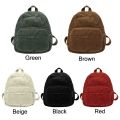 Casual Corduroy Small Backpacks Aesthetic Travel Mini Backpack Purse Double Shoulder Bags Women & Men. 