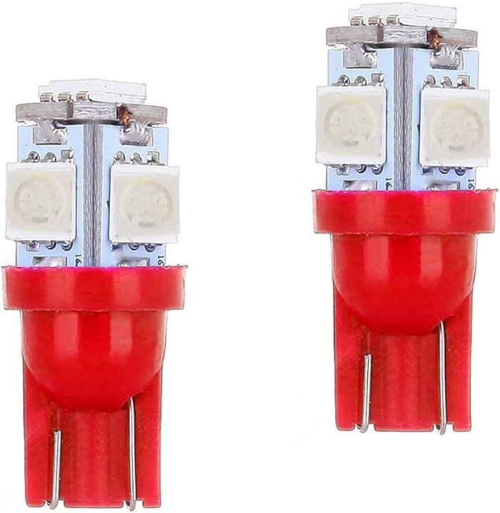 2%20Pieces%205%20LED%20SMD%20Parking%20Bulb%2012v%20Package%20Universal%20Motorcycle%20Car%20Indicator%20Bright%20Lamp%20-%20Red%20-%20Image%202