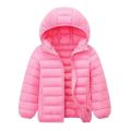 Kids Boy Light Down Jacket Autumn Coats Children Girl Cotton Warm Hooded Outerwear Teenagers Students Clothes 3-14 Years Old New. 