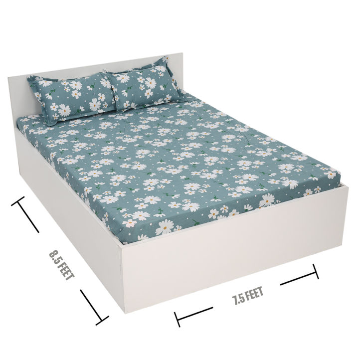 Digital%20Home%20Tex%20Cotton%208.5/7.5%20Feet%20Double%20Size%20Bedsheet%20with%20Two%20Pillow%20Covers%20-%20Elegant%20Bed%20Sheet%20Design%20for%20Sophisticated%20Bedrooms%20-%20Image%202