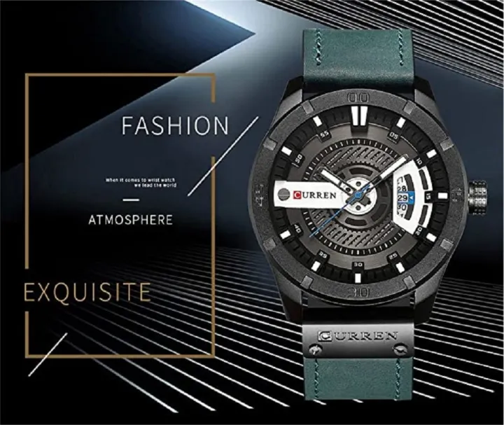 CURREN%208301%20Men%E2%80%99s%20PU%20Leather%20Quartz%20Waterproof%20Watch%20For%20Men's%20Time%20Lovr%20s%20-%20Image%208
