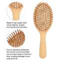 New olid Wood Hair Maage Comb Anti-tatic Hairbruh Portable calp Maage Comb. 