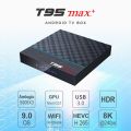 T95 max plus Smart TV Box Android 9.0 Amlogic S905X3 4G 32G64GB 1000M 8K 4K Media Player 2.4G 5G Wifi 1080P Set Top Box 3D Video.