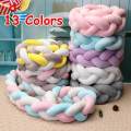 New Sweet Baby Soft Knot Pillow Braided Crib Bumper Decorative Baby Bedding Sheets Cushion multicolor.