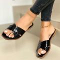 Plus size sandals 2023 summer foreign trade beach comfortable flat bottom open toe 443 casual outdoor slippers women. 