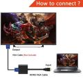 HD 1080P HDMI to VGA Adapter HDMI-compatible to VGA Cable Converter HDMI Male To VGA Famale Converter multycolour. 